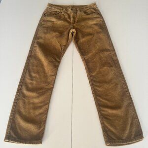 LEVI'S Mens Straight Corduroy Trousers W28 L30 100% Cotton Preppy Western
